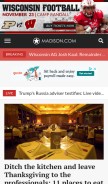How madison.com looks like on a mobile device such as an iPhone.