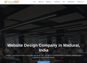 How maduraimart.in looks like on a tablet such as an iPad.