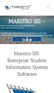 How maestrosis.com looks like on a mobile device such as an iPhone.