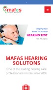 How mafashearingsolutions.com looks like on a mobile device such as an iPhone.
