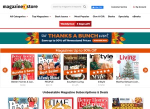 How magazine.store looks like on a tablet such as an iPad.