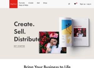 How magcloud.com looks like on a tablet such as an iPad.