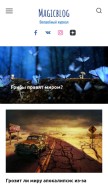 How magicblog.ru looks like on a mobile device such as an iPhone.