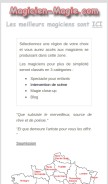 How magicien-magie.com looks like on a mobile device such as an iPhone.
