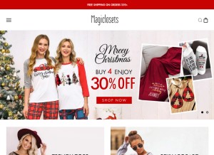 How magiclosets.com looks like on a tablet such as an iPad.