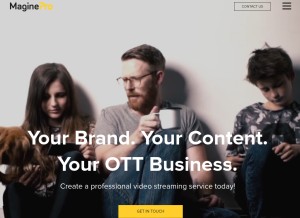 How magine.com looks like on a tablet such as an iPad.