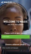 How magix.net looks like on a mobile device such as an iPhone.