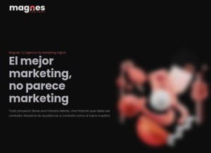 How magnesfactory.com looks like on a tablet such as an iPad.