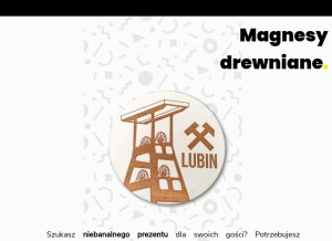 How magnesydrewniane.pl looks like on a tablet such as an iPad.