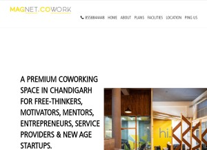 How magnetwork.me looks like on a tablet such as an iPad.