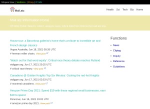 How mail.atz.one looks like on a tablet such as an iPad.