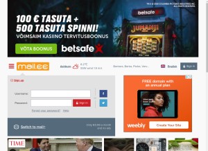 How mail.ee looks like on a tablet such as an iPad.