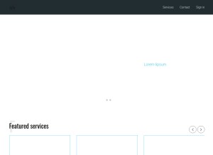 How mailhostbox.com looks like on a tablet such as an iPad.