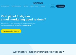 How mailplus.nl looks like on a tablet such as an iPad.