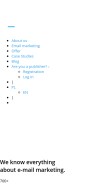 How mailsales.pl looks like on a mobile device such as an iPhone.