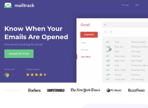 How mailtrack.io looks like on a tablet such as an iPad.