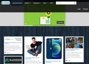 How main-news.xyz looks like on a tablet such as an iPad.