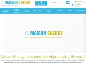 How maison-energy.com looks like on a tablet such as an iPad.