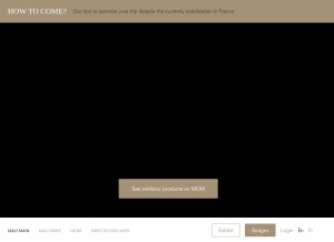 How maison-objet.com looks like on a tablet such as an iPad.