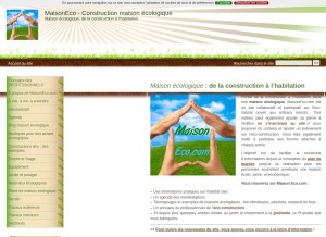 How maisoneco.com looks like on a tablet such as an iPad.