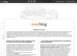 How maisoneco.over-blog.com looks like on a tablet such as an iPad.