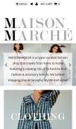 How maisonmarche.com looks like on a mobile device such as an iPhone.