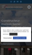 How maisons-cleroises.fr looks like on a mobile device such as an iPhone.