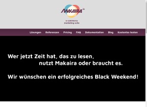 How makaira.io looks like on a tablet such as an iPad.
