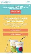 How makegoodfood.ca looks like on a mobile device such as an iPhone.