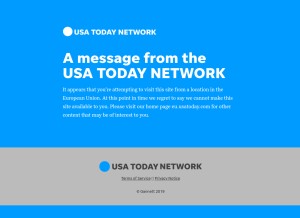 How makeitgrateful.com looks like on a tablet such as an iPad.