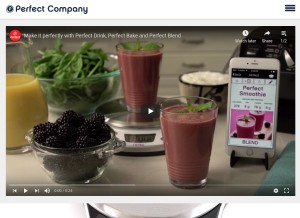 How makeitperfectly.com looks like on a tablet such as an iPad.