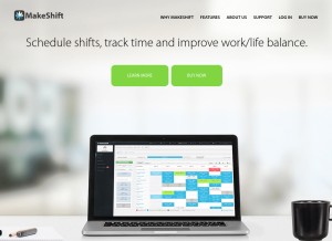 How makeshift.ca looks like on a tablet such as an iPad.