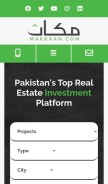 How makkaan.com looks like on a mobile device such as an iPhone.