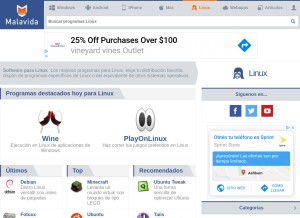 How malavida.com looks like on a tablet such as an iPad.