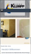 How maler-klumpp.de looks like on a mobile device such as an iPhone.