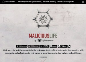 How malicious.life looks like on a tablet such as an iPad.