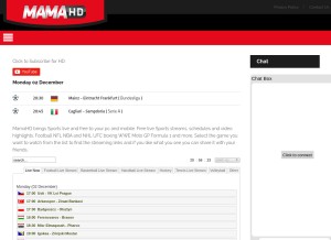 How mamahd.org looks like on a tablet such as an iPad.
