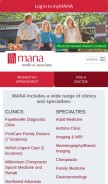How mana.md looks like on a mobile device such as an iPhone.