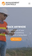 How managementcontrols.com looks like on a mobile device such as an iPhone.
