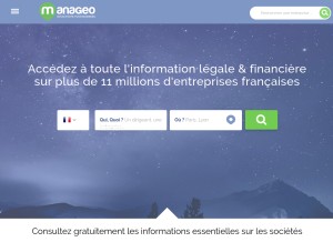 How manageo.fr looks like on a tablet such as an iPad.