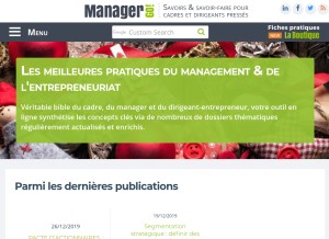 How manager-go.com looks like on a tablet such as an iPad.