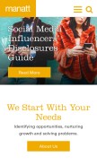 How manatt.com looks like on a mobile device such as an iPhone.