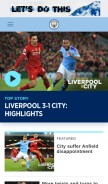 How mancity.com looks like on a mobile device such as an iPhone.