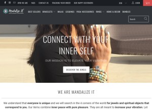 How mandalizeit.com looks like on a tablet such as an iPad.