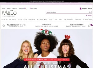 How mandco.com looks like on a tablet such as an iPad.