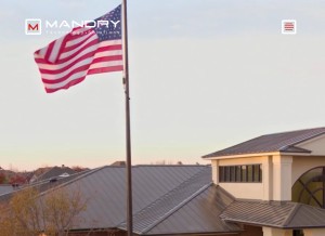 How mandrytechnology.com looks like on a tablet such as an iPad.