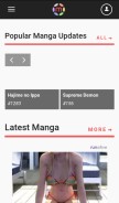How mangahub.io looks like on a mobile device such as an iPhone.