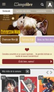 How mangalibre.com looks like on a mobile device such as an iPhone.