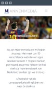 How mannenmedia.nl looks like on a mobile device such as an iPhone.
