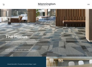 How manningtoncommercial.com looks like on a tablet such as an iPad.